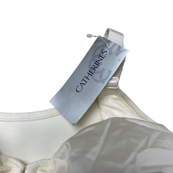 CATHERINES INTIMATES WIRELESS BACK SMOOTHING BRA IN IVORY 42DD NEW Front closure - Picture 2 of 5